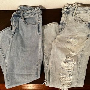 2 Pairs PacSun Mom Jeans Size 26